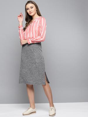 v neck striped shirt - 16740428 - Standard Image - 4