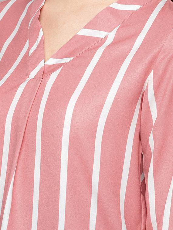 v neck striped shirt - 16740428 - Zoom Image - 5