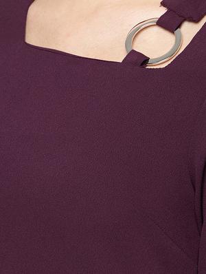 bell sleeved buckle detail top - 16740440 - Standard Image - 5