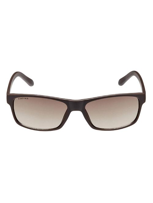 fastrack gradient rectangular unisex sunglasses (p288br1|brown) - 16740572 - Standard Image - 1