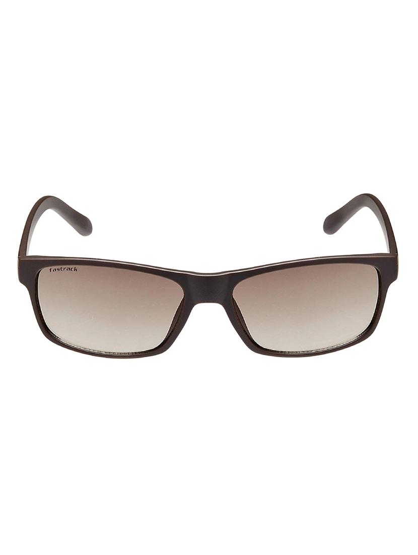 fastrack gradient rectangular unisex sunglasses (p288br1|brown) - 16740572 - Zoom Image - 1