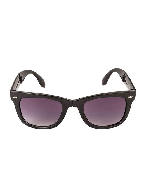 lof uv protected black foldable square sunglasses v-2109 - 16740667 - Standard Image - 1