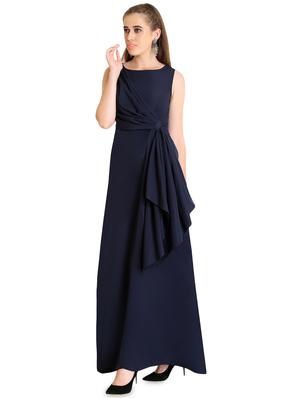 gathered ruffle trim maxi dress - 16740794 - Standard Image - 2