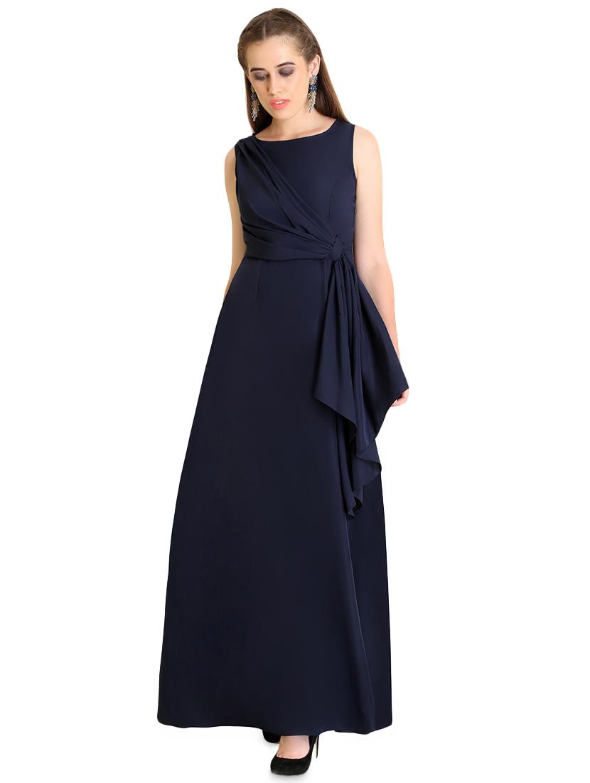 gathered ruffle trim maxi dress - 16740794 - Zoom Image - 1