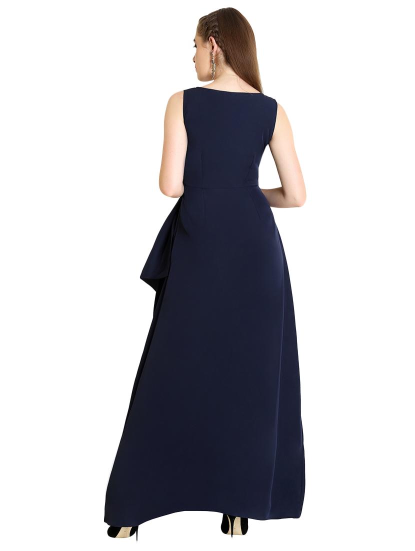 gathered ruffle trim maxi dress - 16740794 - Zoom Image - 3