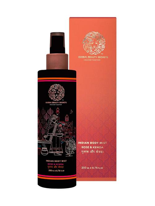 global beauty secrets indian rose and kewda body mist - 16740870 - Standard Image - 1