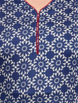 indigo straight kurta - 16740879 - Standard Image - 4