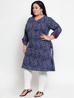 indigo straight kurta - 16740881 - Standard Image - 2