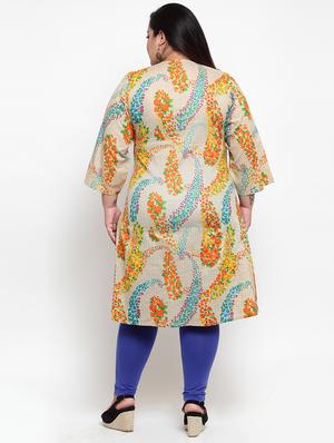 paisley straight kurta - 16740883 - Standard Image - 3