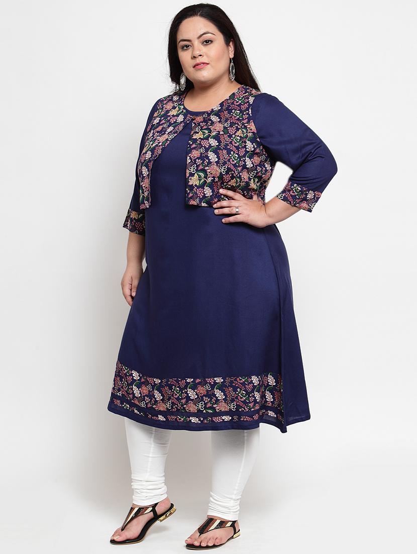printed a-line kurta - 16740885 - Zoom Image - 2