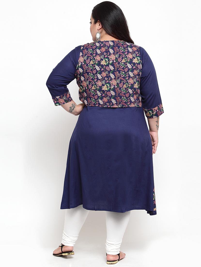 printed a-line kurta - 16740885 - Zoom Image - 3