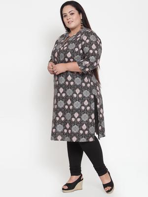 ethnic motif straight kurta - 16740896 - Standard Image - 2