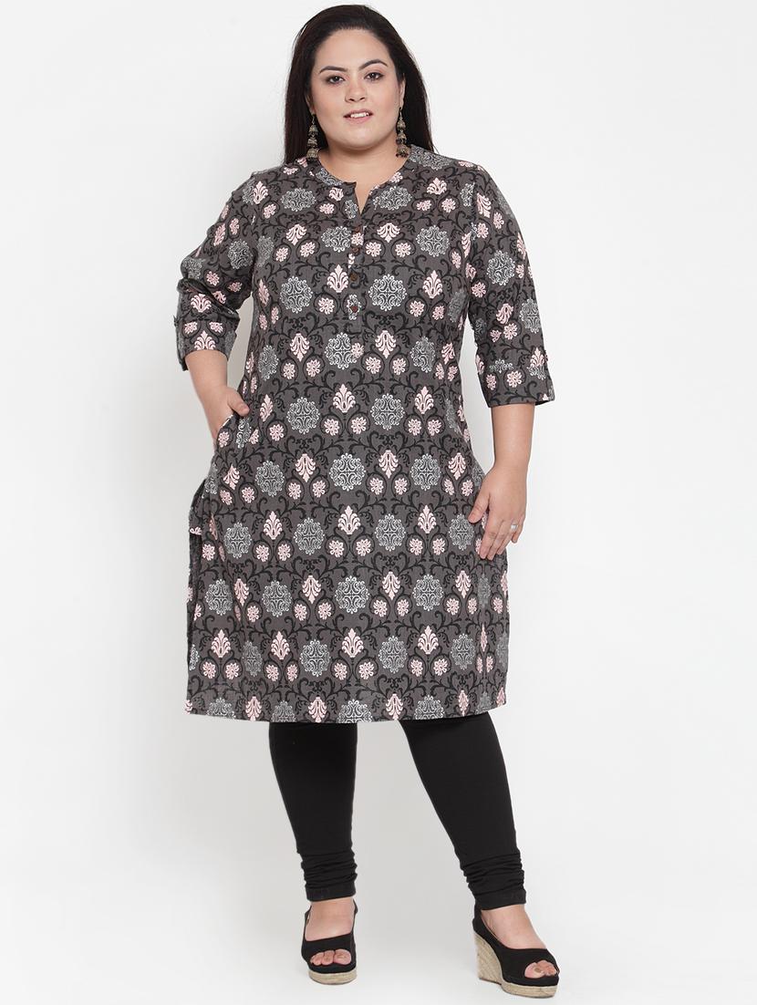 ethnic motif straight kurta - 16740896 - Zoom Image - 1