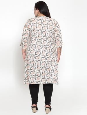 floral straight kurta - 16740900 - Standard Image - 3