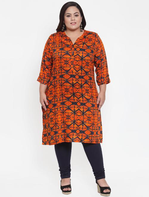 geometrical straight kurta - 16740901 - Standard Image - 1