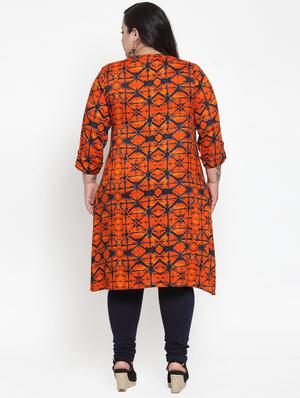 geometrical straight kurta - 16740901 - Standard Image - 3