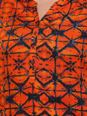 geometrical straight kurta - 16740901 - Standard Image - 4