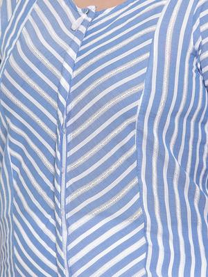 striped straight kurta - 16740912 - Standard Image - 4