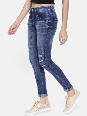 high rise distressed jeans - 16740923 - Standard Image - 2