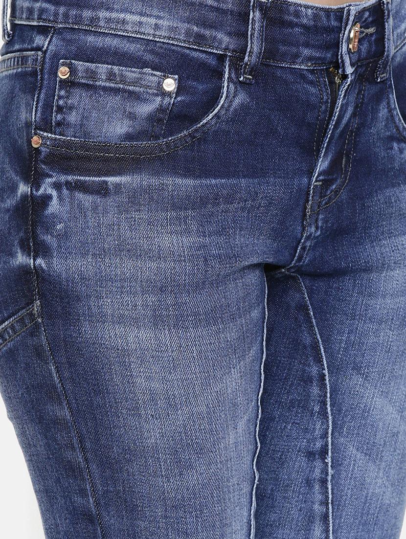 high rise distressed jeans - 16740923 - Zoom Image - 5