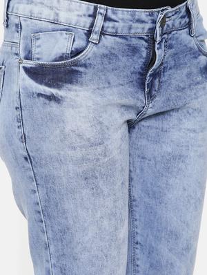 mid rise distressed acid wash jean - 16740934 - Standard Image - 5