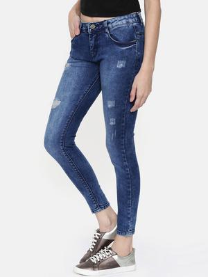 mid rise distressed jeans - 16740939 - Standard Image - 2