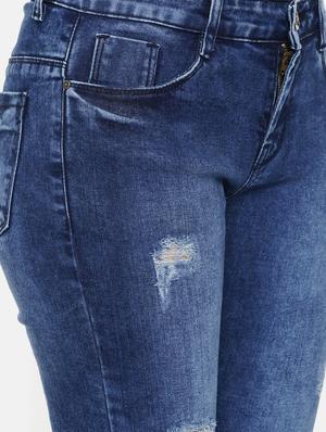 mid rise distressed jeans - 16740939 - Standard Image - 5