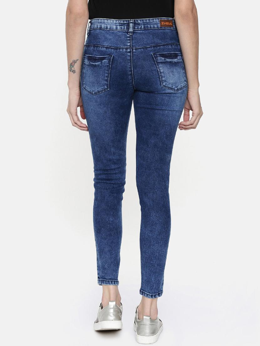 mid rise distressed jeans - 16740939 - Zoom Image - 3