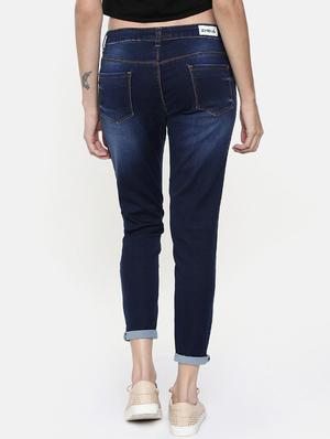 mid rise turn up jeans - 16740941 - Standard Image - 3