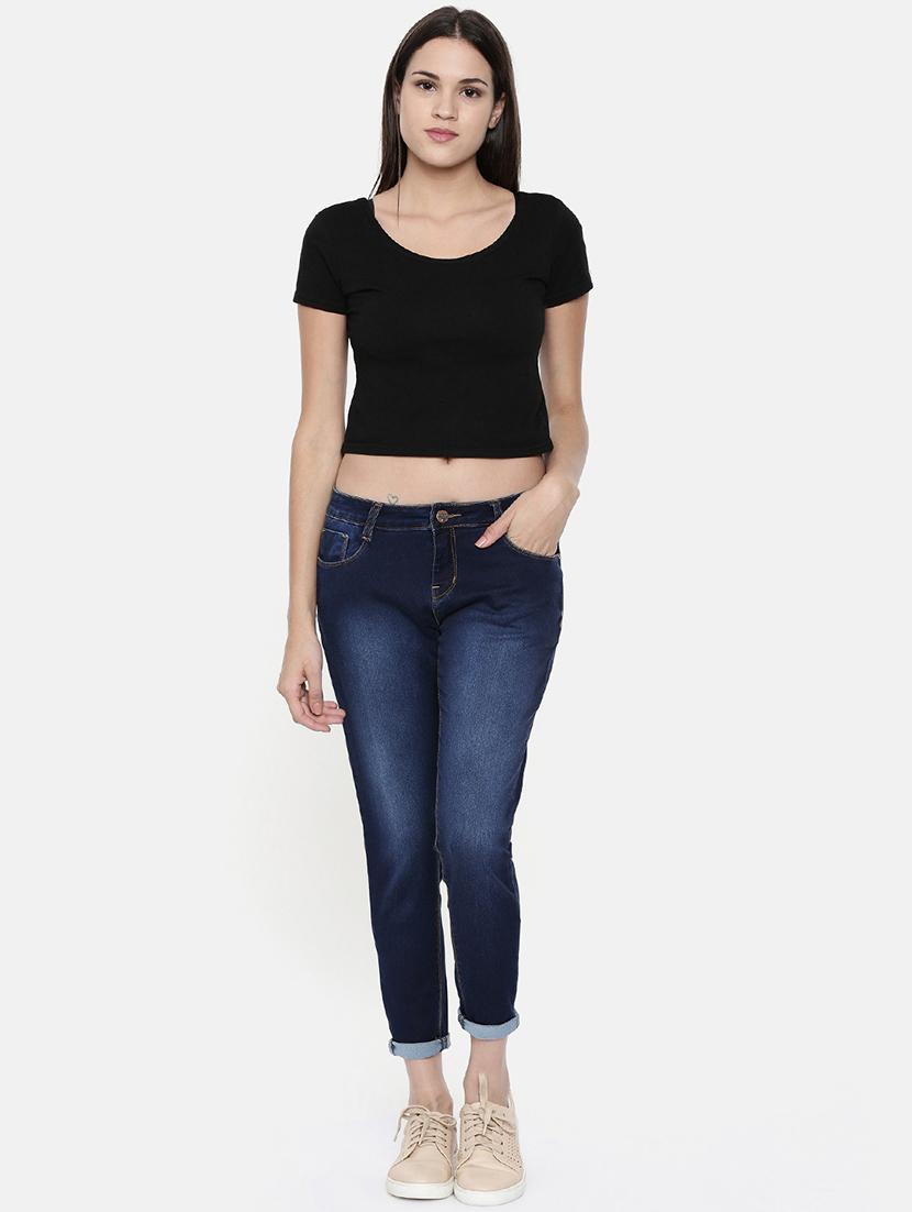 mid rise turn up jeans - 16740941 - Zoom Image - 4
