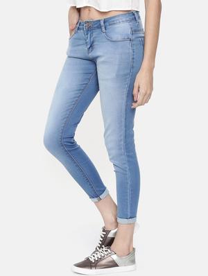 mid rise turn up hem jeans - 16740944 - Standard Image - 2
