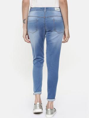 mid rise turn up hem jeans - 16740944 - Standard Image - 3