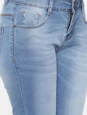 mid rise turn up hem jeans - 16740944 - Standard Image - 5