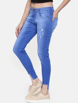 mid rise slim fit distressed jean - 16740948 - Standard Image - 2