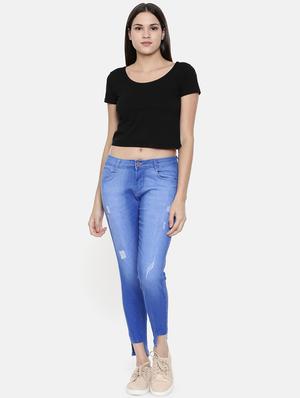 mid rise slim fit distressed jean - 16740948 - Standard Image - 4
