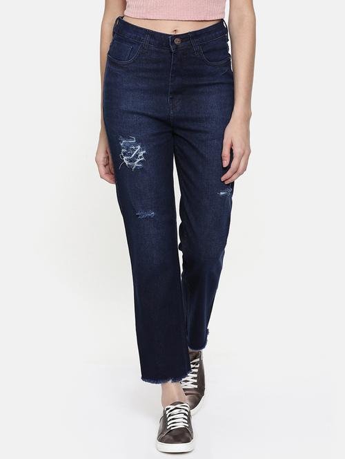 high rise distressed jean - 16740951 - Standard Image - 1