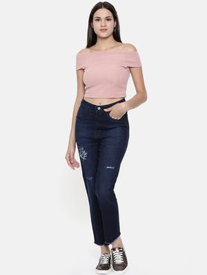 high rise distressed jean - 16740951 - Standard Image - 4
