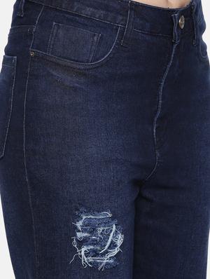high rise distressed jean - 16740951 - Standard Image - 5