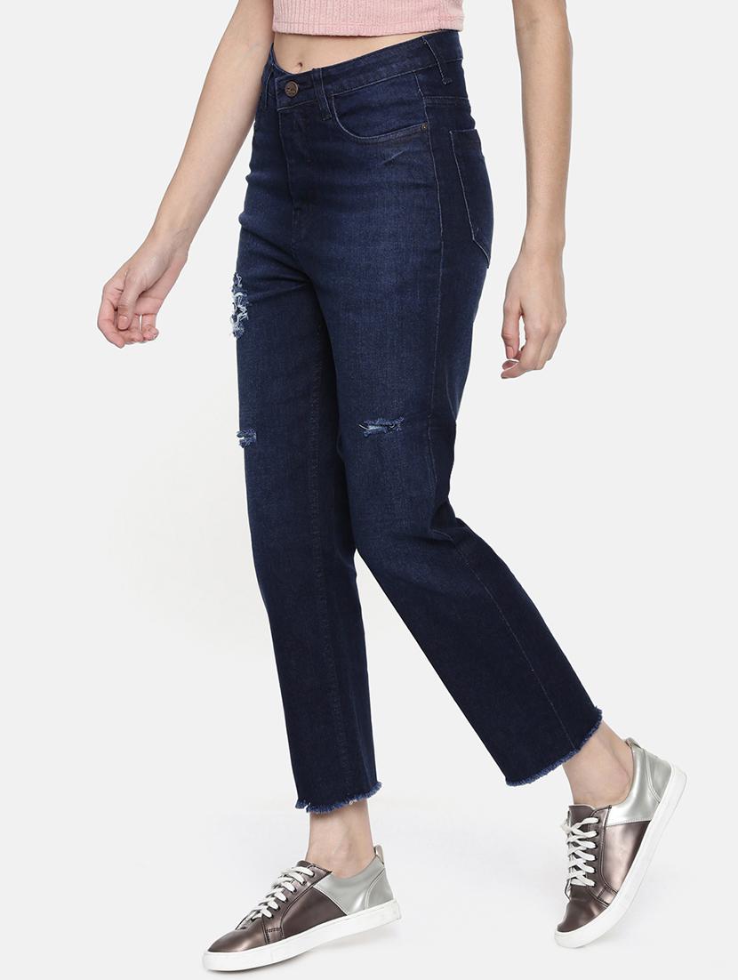 high rise distressed jean - 16740951 - Zoom Image - 2