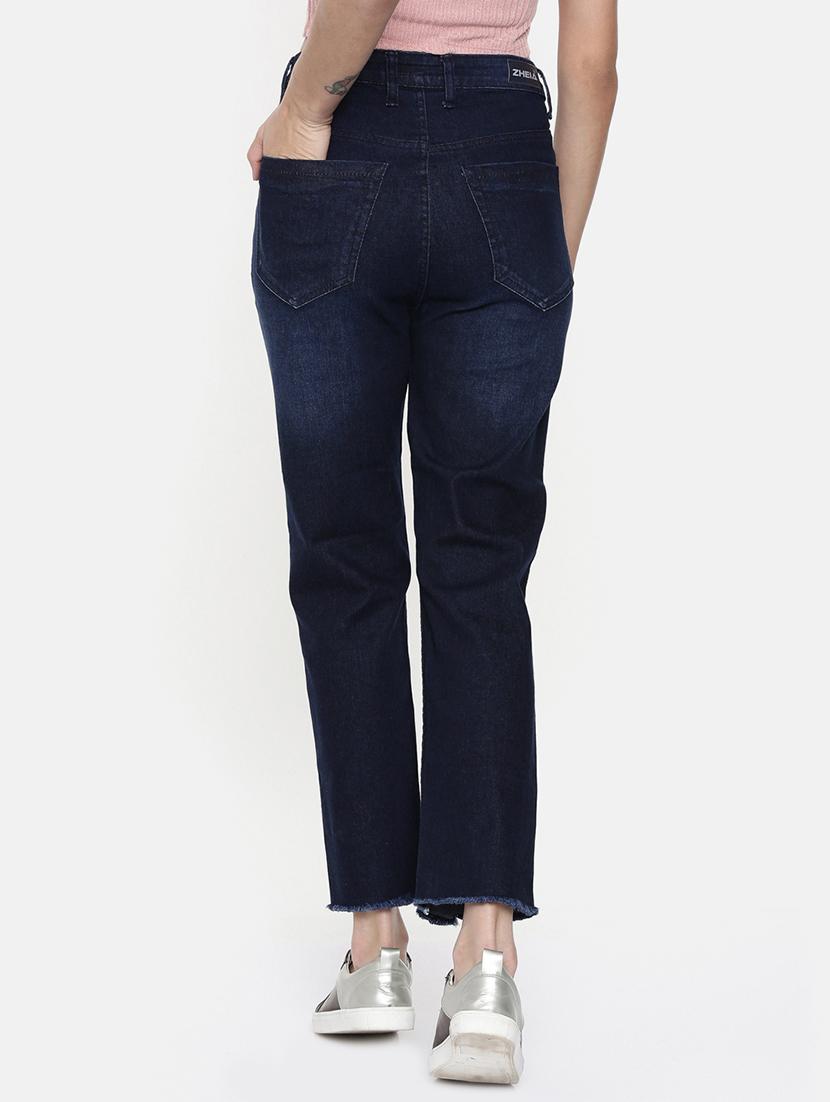 high rise distressed jean - 16740951 - Zoom Image - 3