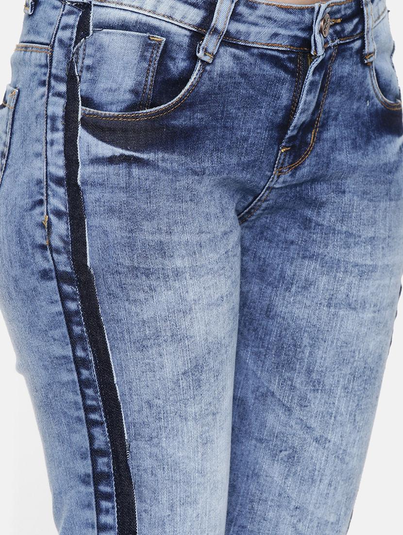 frayed hem side tapping jean - 16740956 - Zoom Image - 5