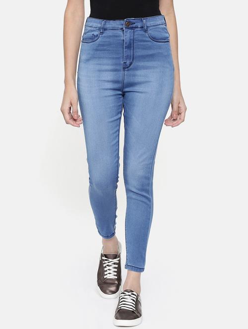 high rise solid pocket detail jean - 16740959 - Standard Image - 1