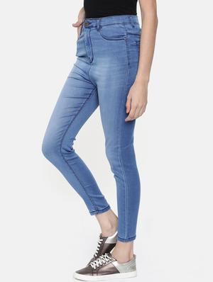high rise solid pocket detail jean - 16740959 - Standard Image - 2
