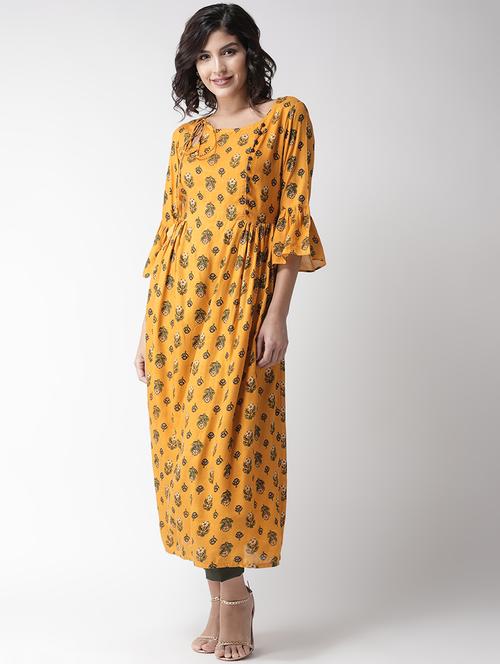 floral flared kurta - 16741094 - Standard Image - 1