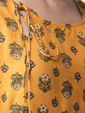 floral flared kurta - 16741094 - Standard Image - 4