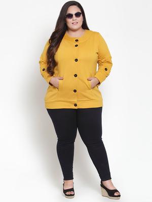 long sleeved pocket detail plus cardigan - 16741110 - Standard Image - 4
