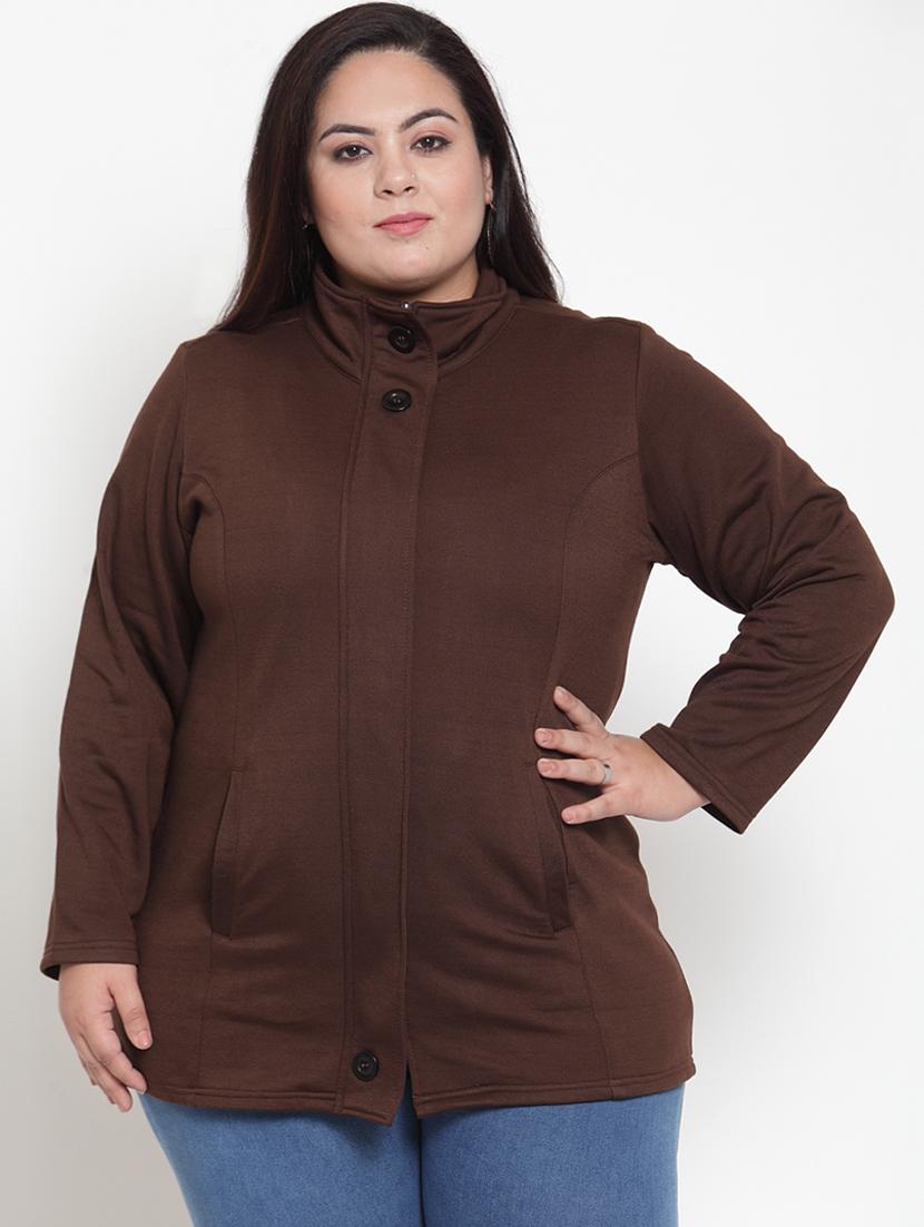 long sleeved pocket detail plus jacket - 16741112 - Zoom Image - 1