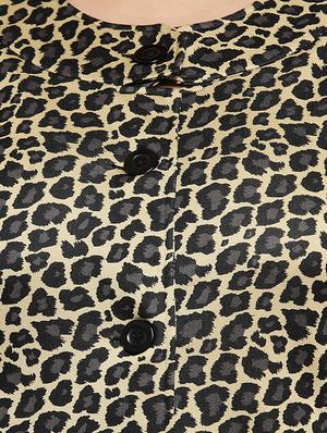 long sleeved animal print plus cardigan - 16741115 - Standard Image - 5