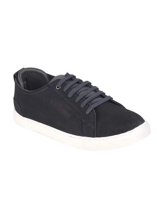 blue leather lace up sneakers - 16741362 - Standard Image - 1