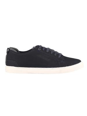 blue leather lace up sneakers - 16741362 - Standard Image - 2